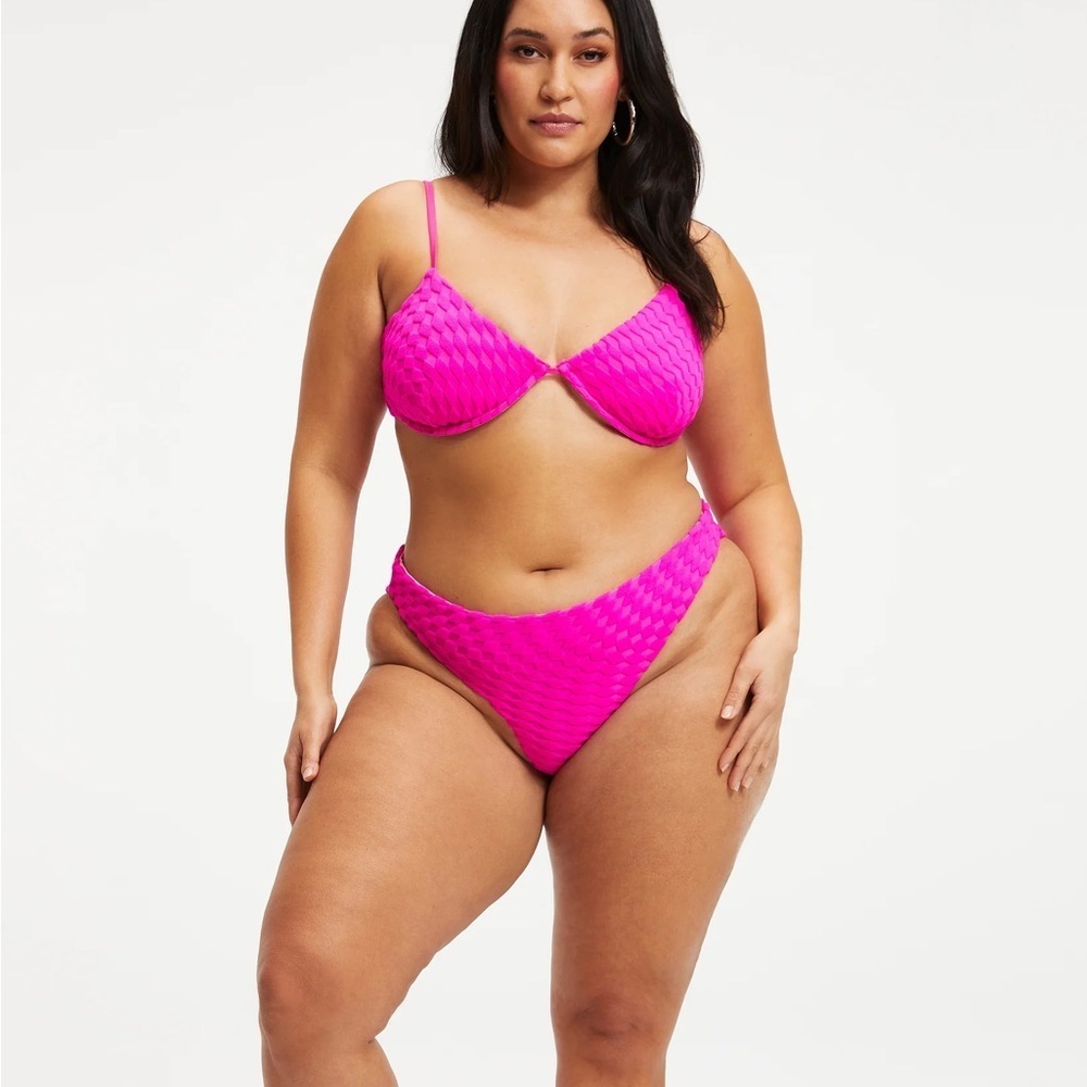 Good American Jacquard Better Bikini Bottom